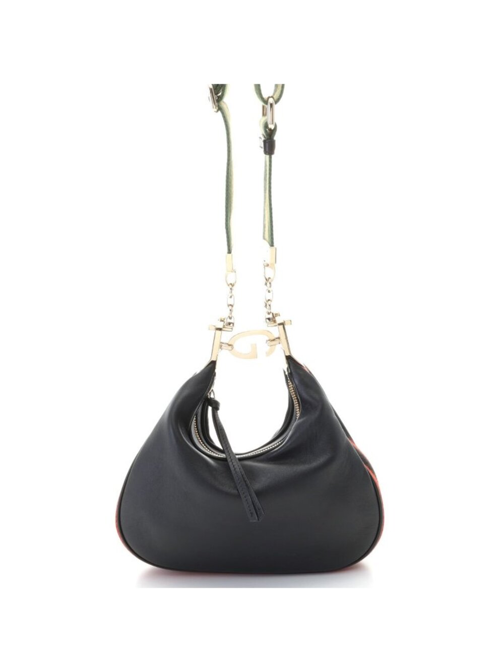 Gucci Attache Small 2-Way Shoulder Bag Black Leather